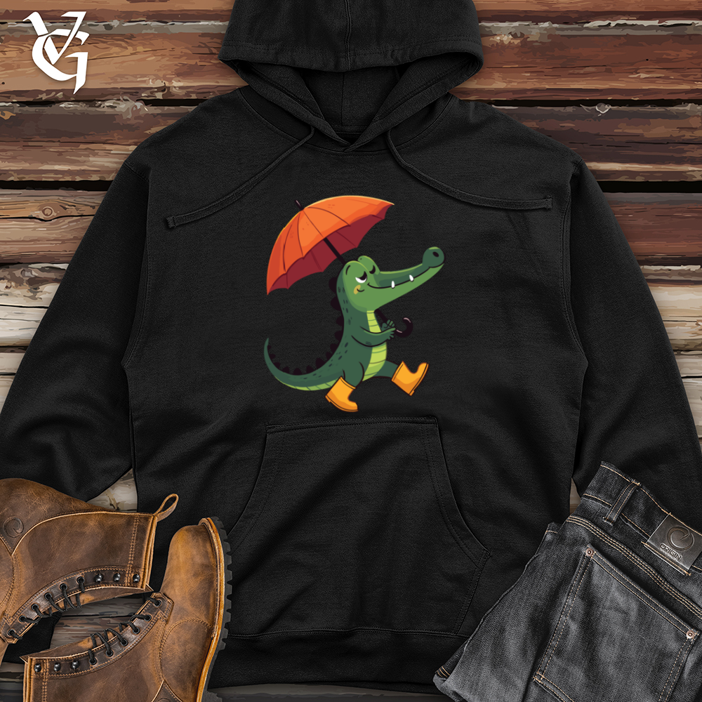 Viking Goods Umbrella Gator Midweight Hooded Sweatshirt Black / L