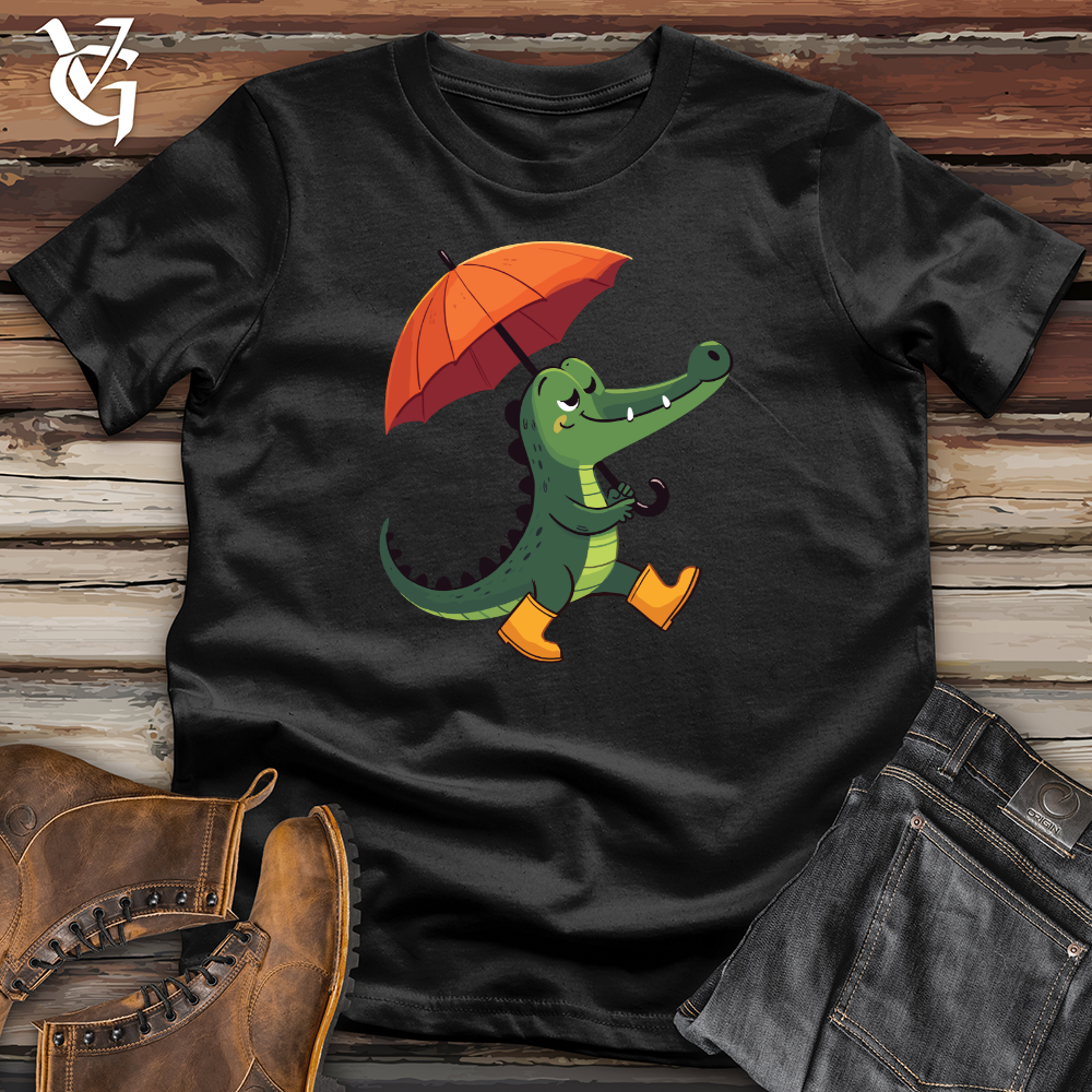 Viking Goods Umbrella Gator Softstyle Tee Black / L