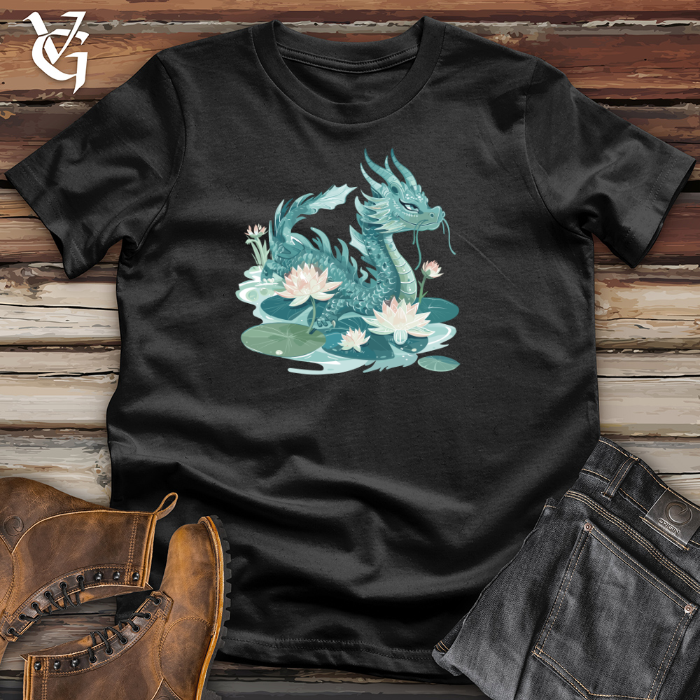 Viking Goods Water Dragon Serenity Cotton Tee Black / L