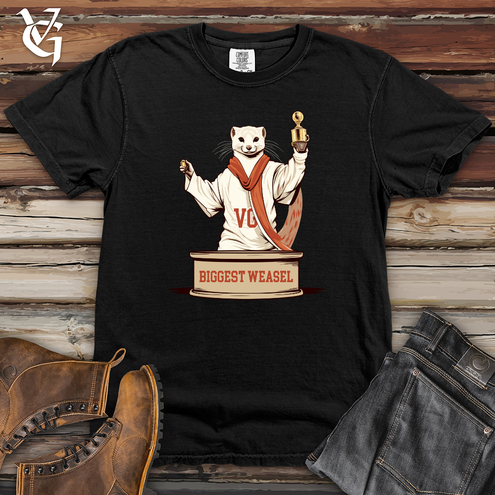 Viking Goods Weasel Victory Champion Heavy Cotton Comfort Colors Tee Black / L