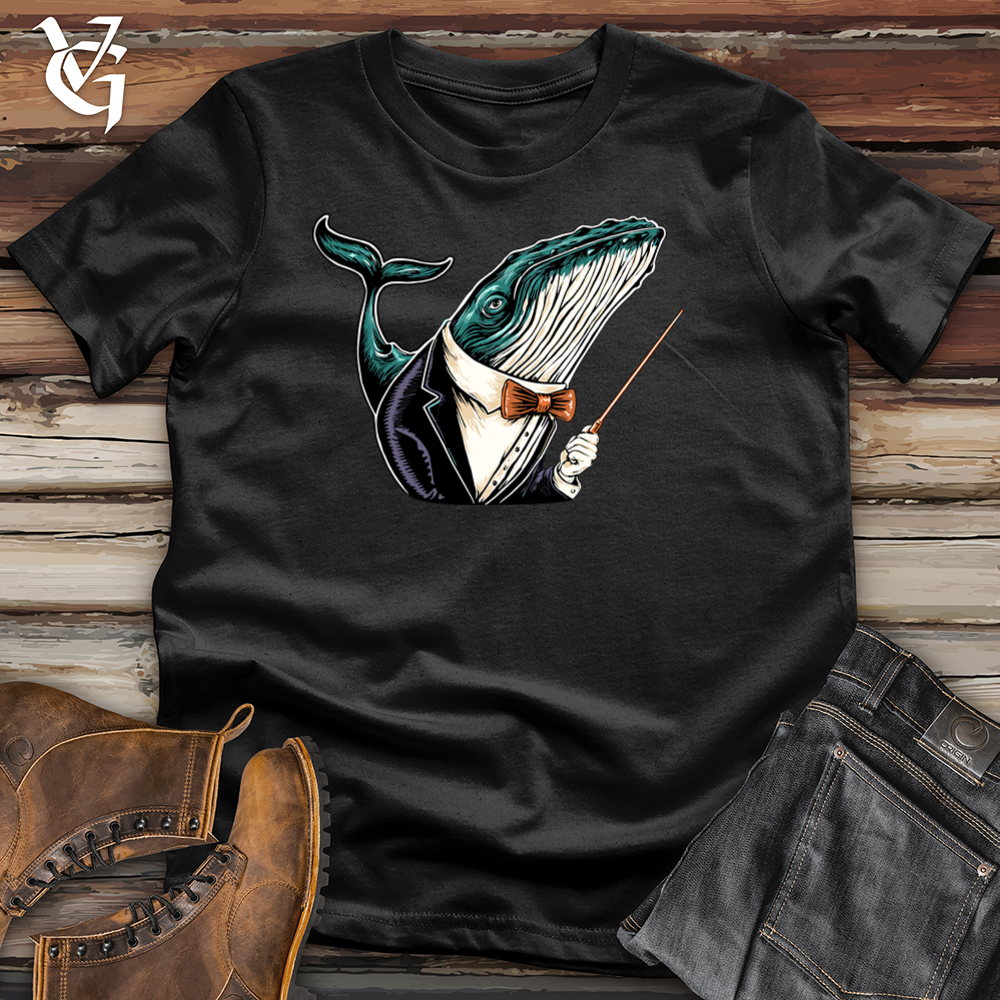 Viking Goods Whale Composer Softstyle Tee Black / L