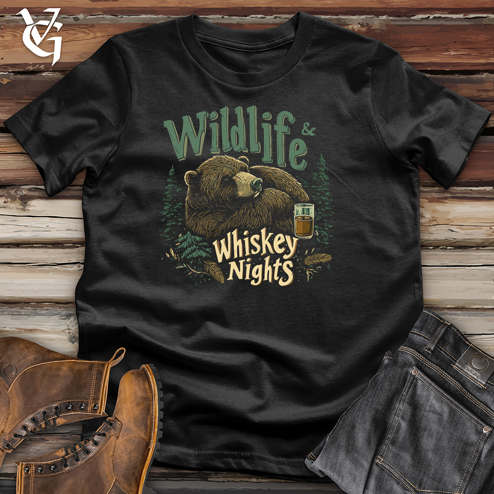 Viking Goods Wildlife &amp; Whiskey Nights Softstyle Tee Black / L