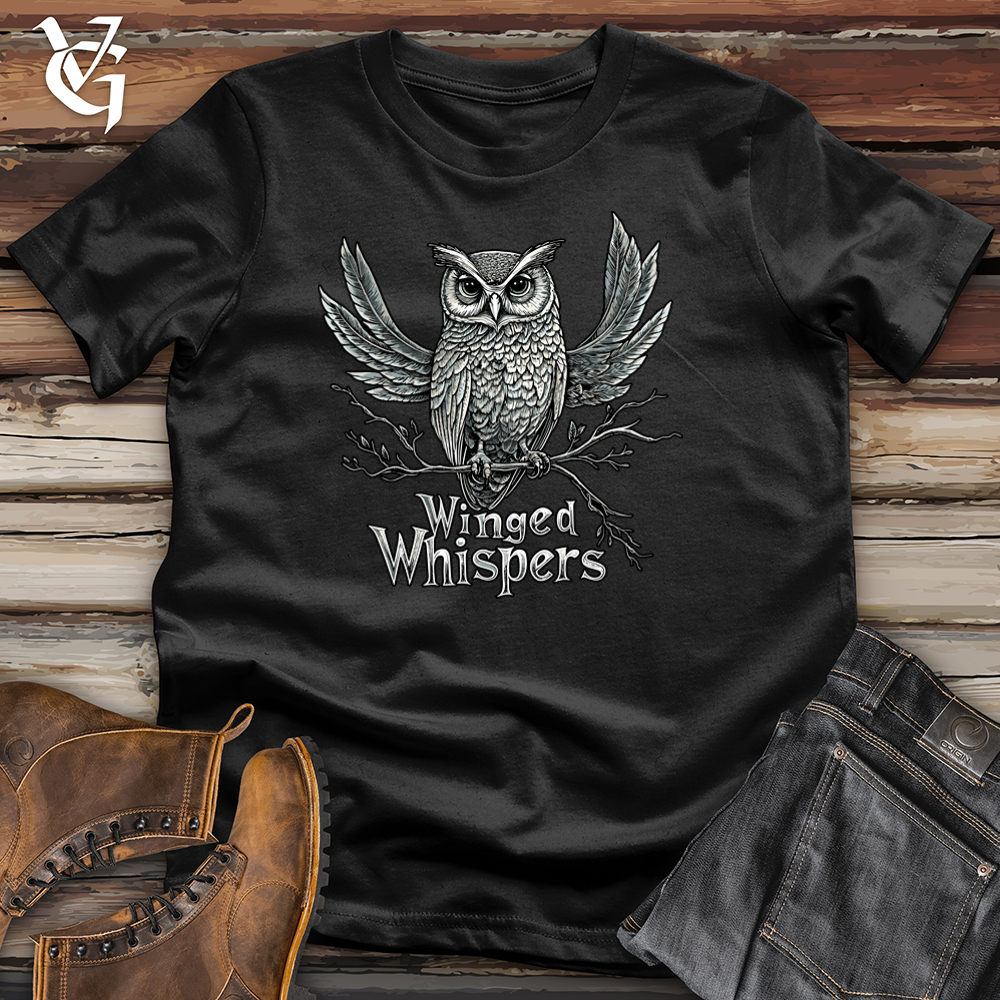 Viking Goods Winged Whispers Softstyle Tee Black / L