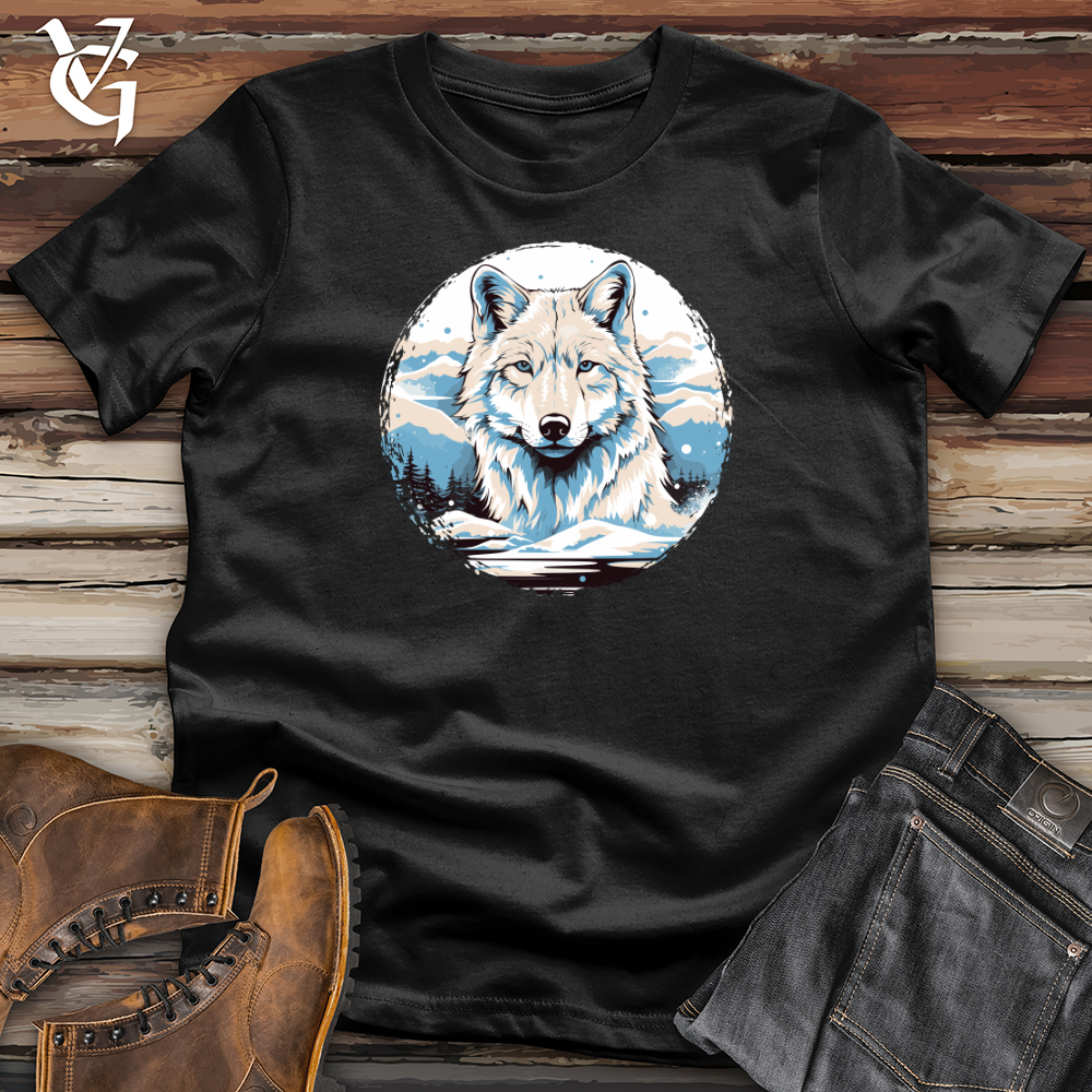 Viking Goods Wolf Winter Majesty Softstyle Tee Black / L