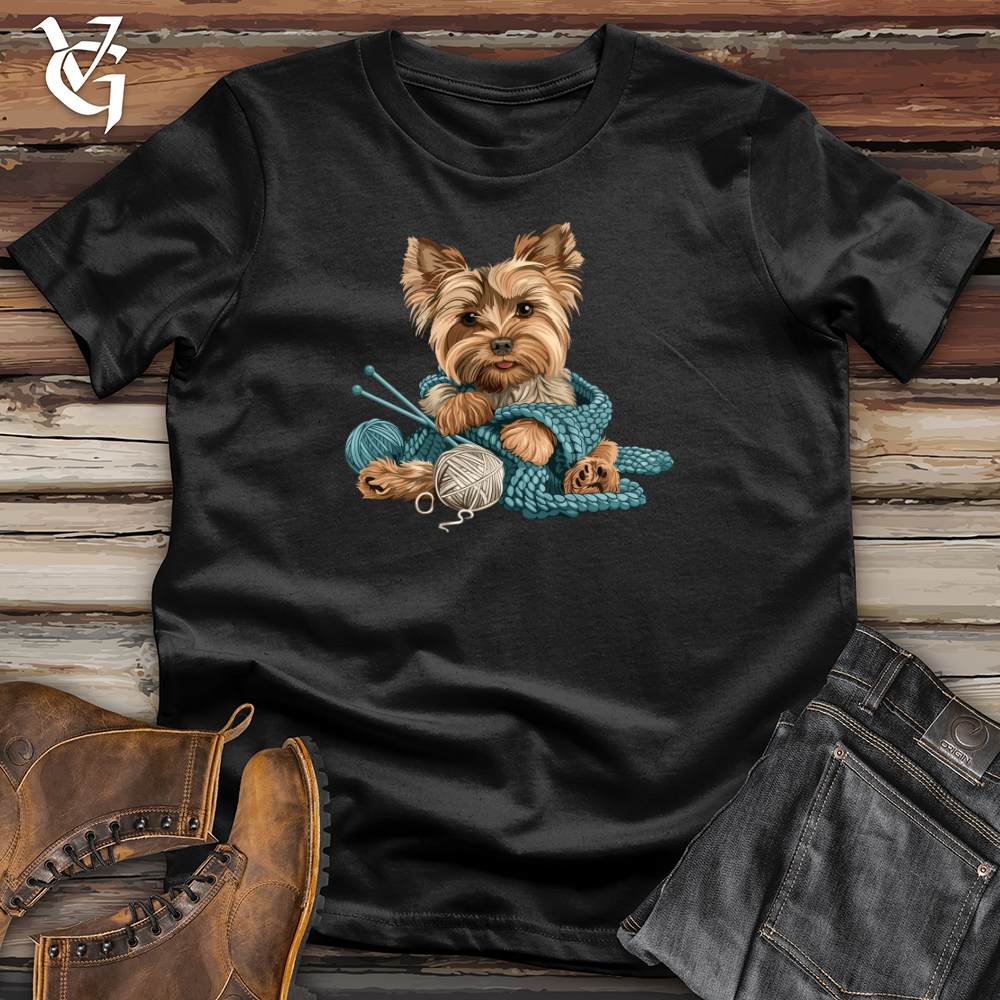 Viking Goods Yorkie Knits Charm Softstyle Tee Black / L