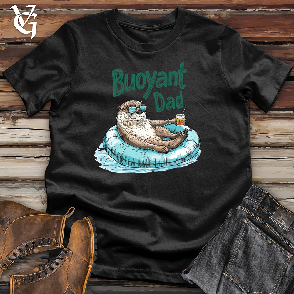 Viking Goods Buoyant Otter Dad Softstyle Tee Black / S