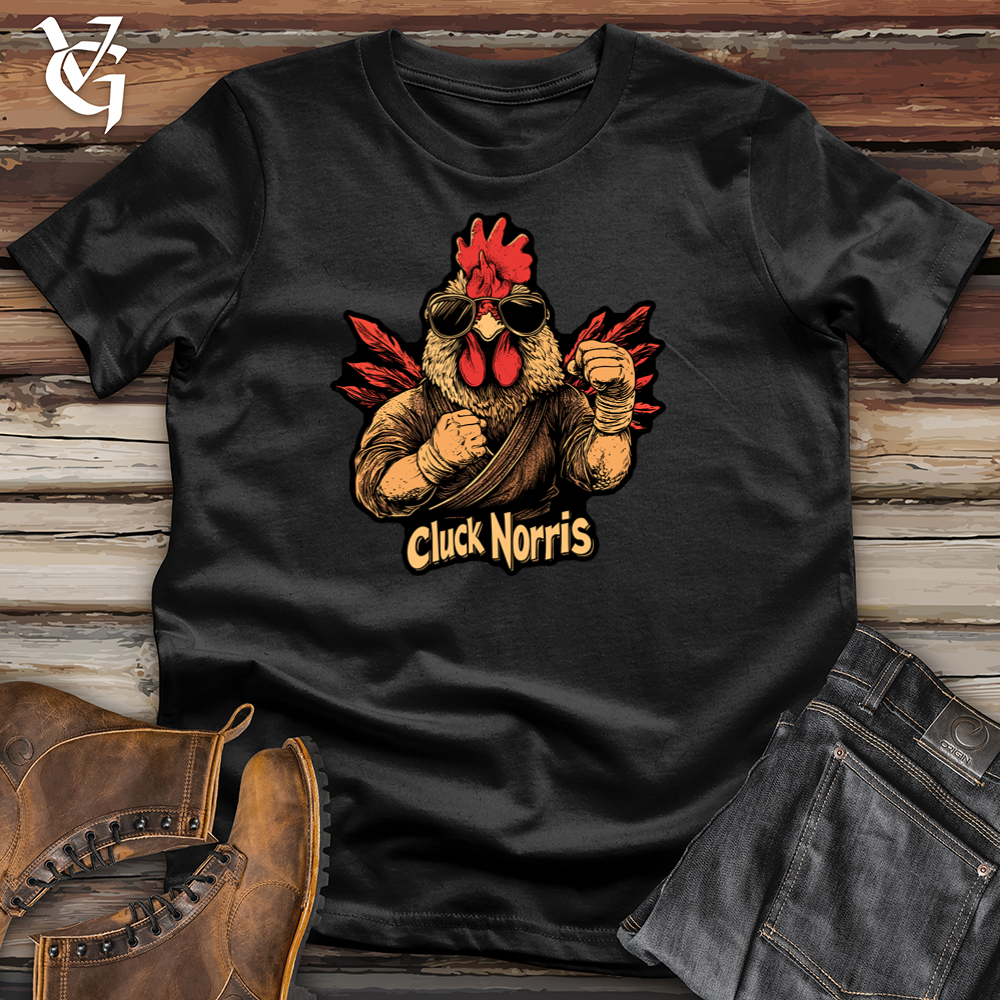 Viking Goods Cluck Norris Softstyle Tee Black / S
