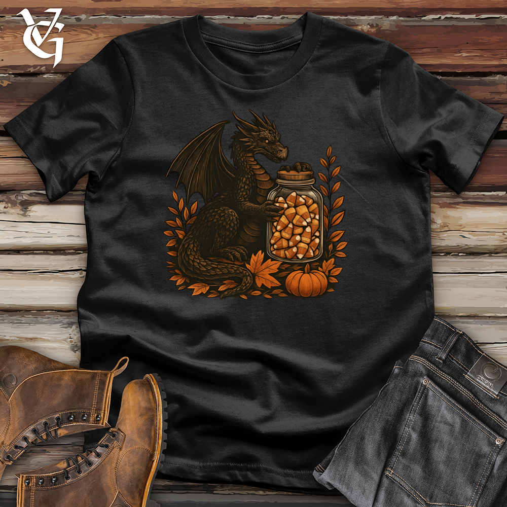 Viking Goods Dragon Candy Corn Treasure Softstyle Tee Black / S