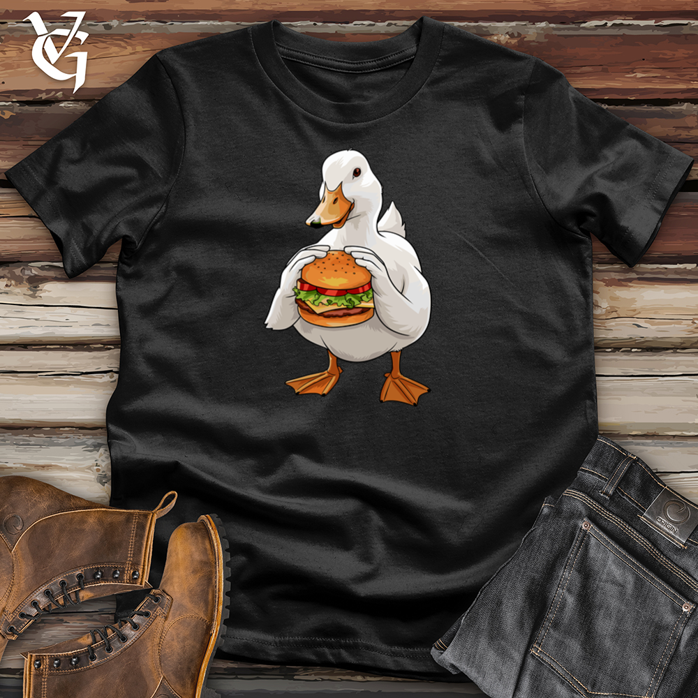 Viking Goods Duck Cheeseburger Softstyle Tee Black / S