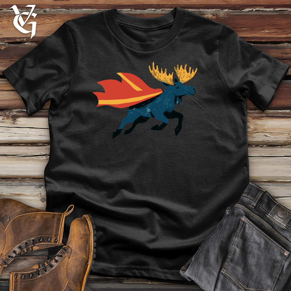 Viking Goods Flying Moose Softstyle Tee Black / S