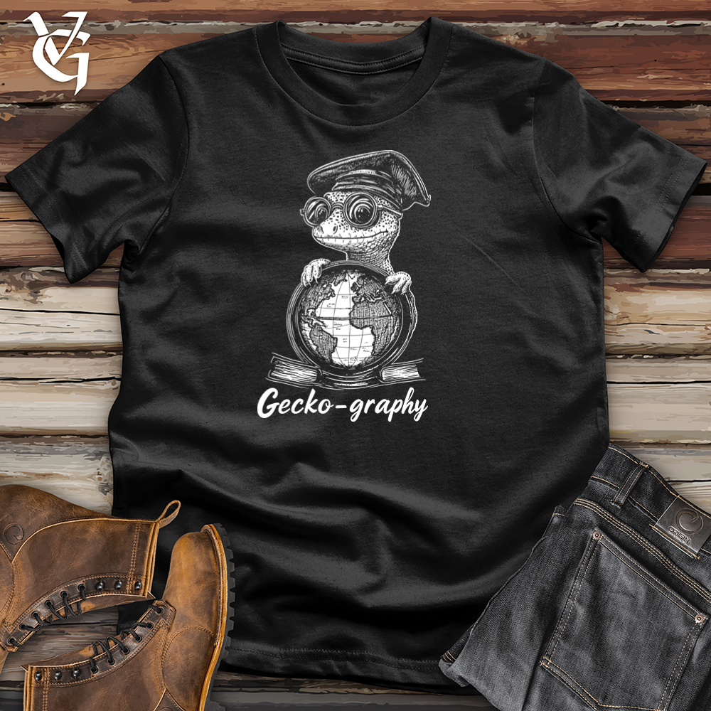 Viking Goods Geckography Softstyle Tee Black / S