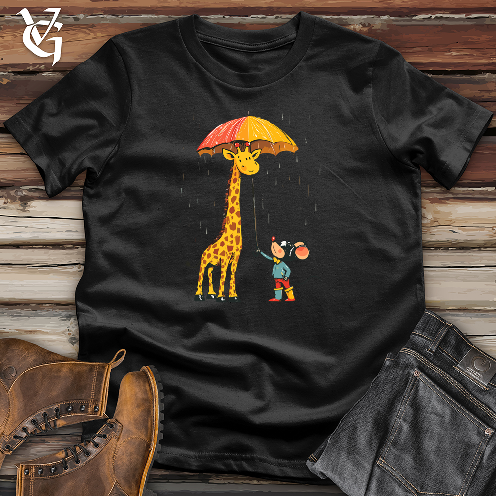 Viking Goods Giraffe Rainstorm Softstyle Tee Black / S
