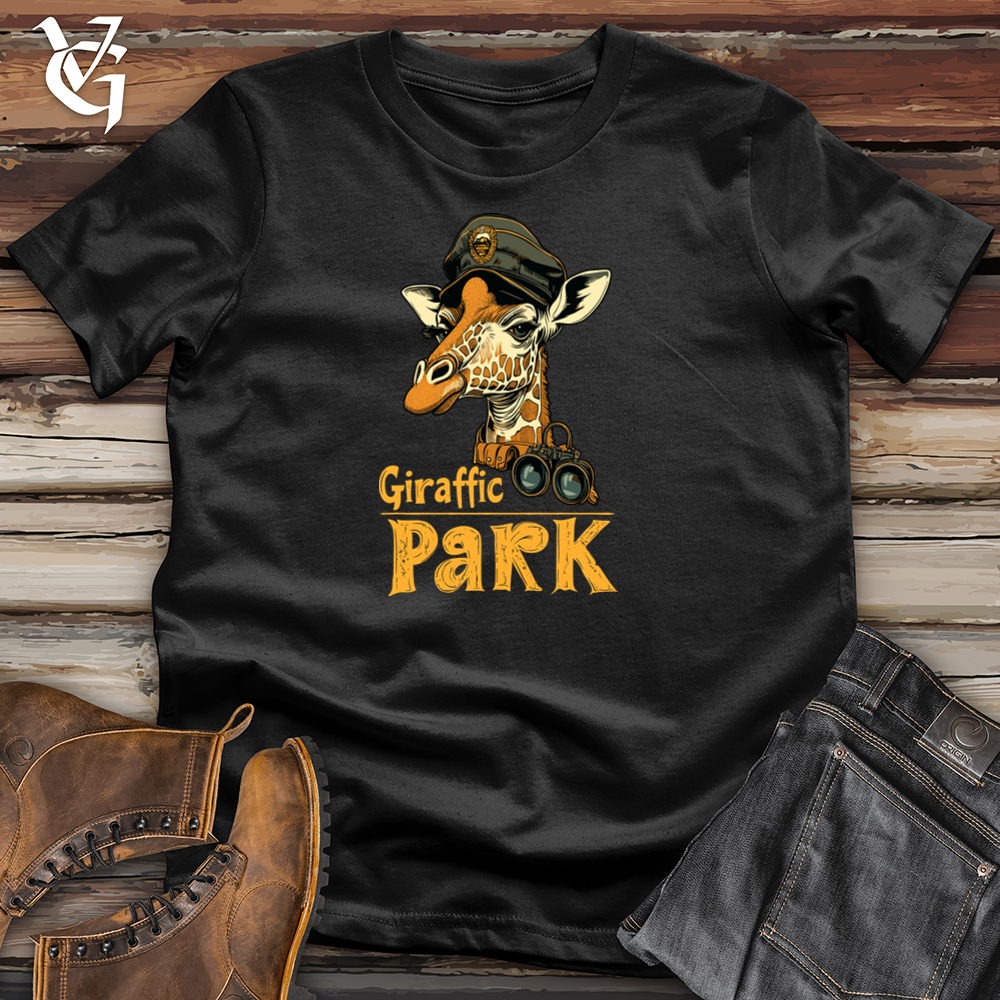 Viking Goods Giraffic Park Softstyle Tee Black / S