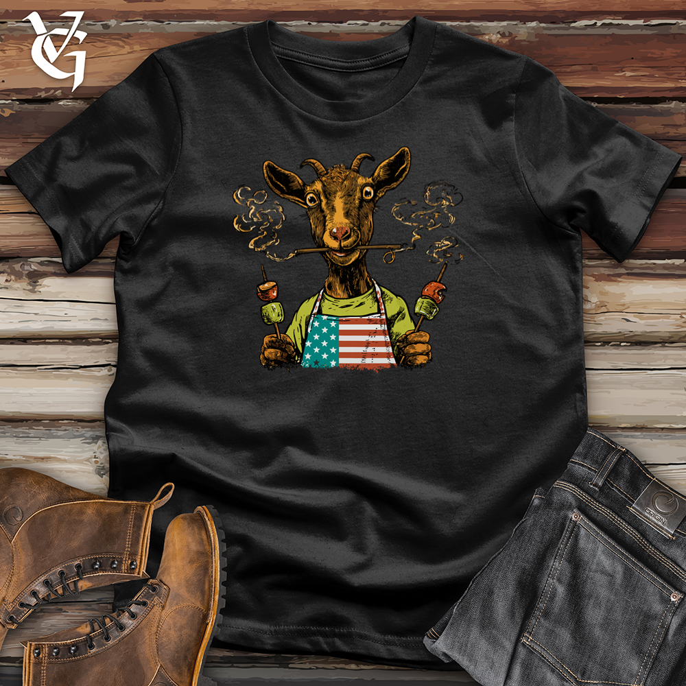 Viking Goods Goat BBQ Softstyle Tee Black / S