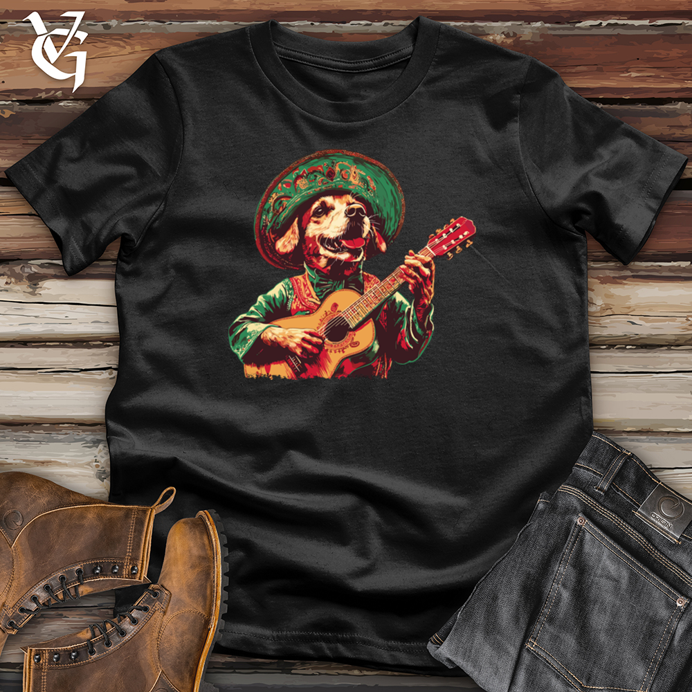 Viking Goods Golden Retriever Mariachi Softstyle Tee Black / S