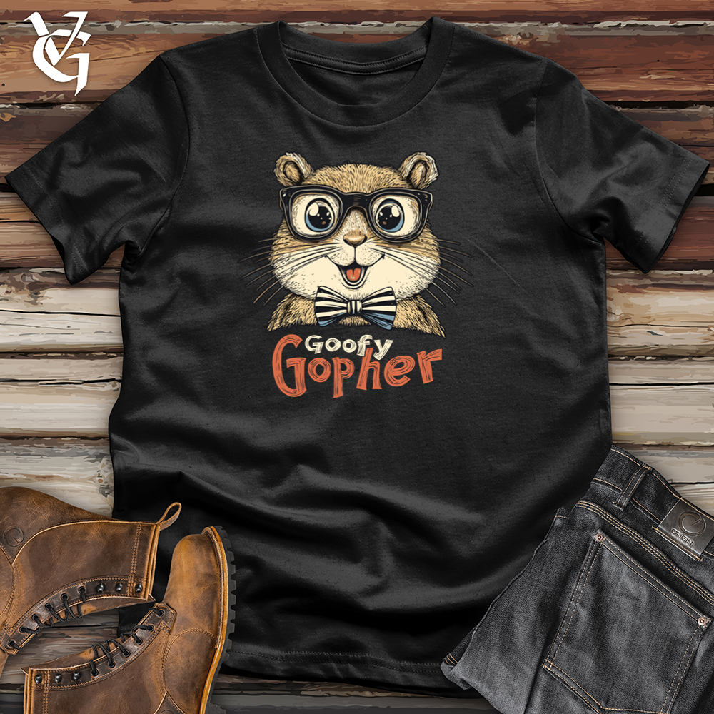 Viking Goods Goofy Gopher Softstyle Tee Black / S