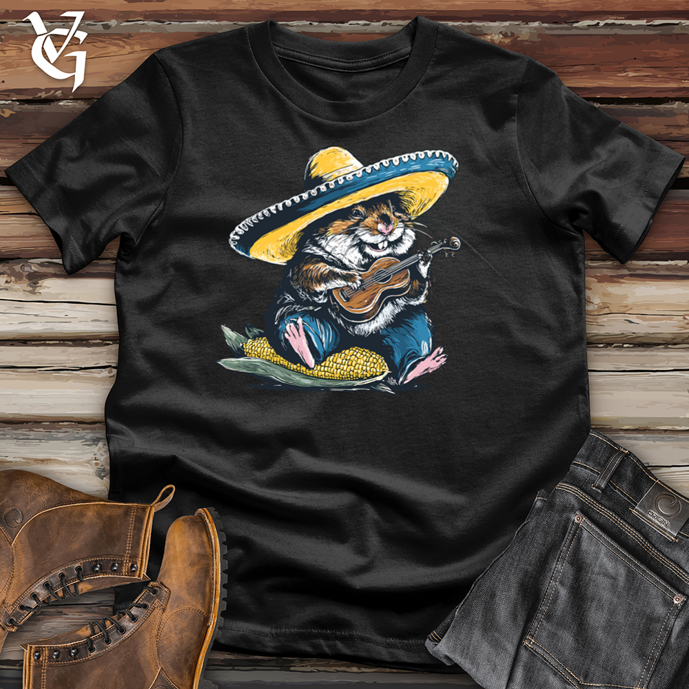 Viking Goods Hamster Violin Pluckmaster Softstyle Tee Black / S