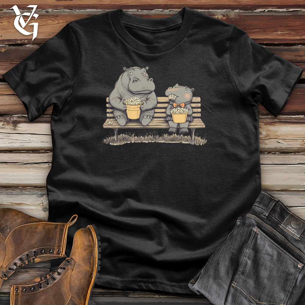 Viking Goods Hippo Popcorn Party Softstyle Tee Black / S