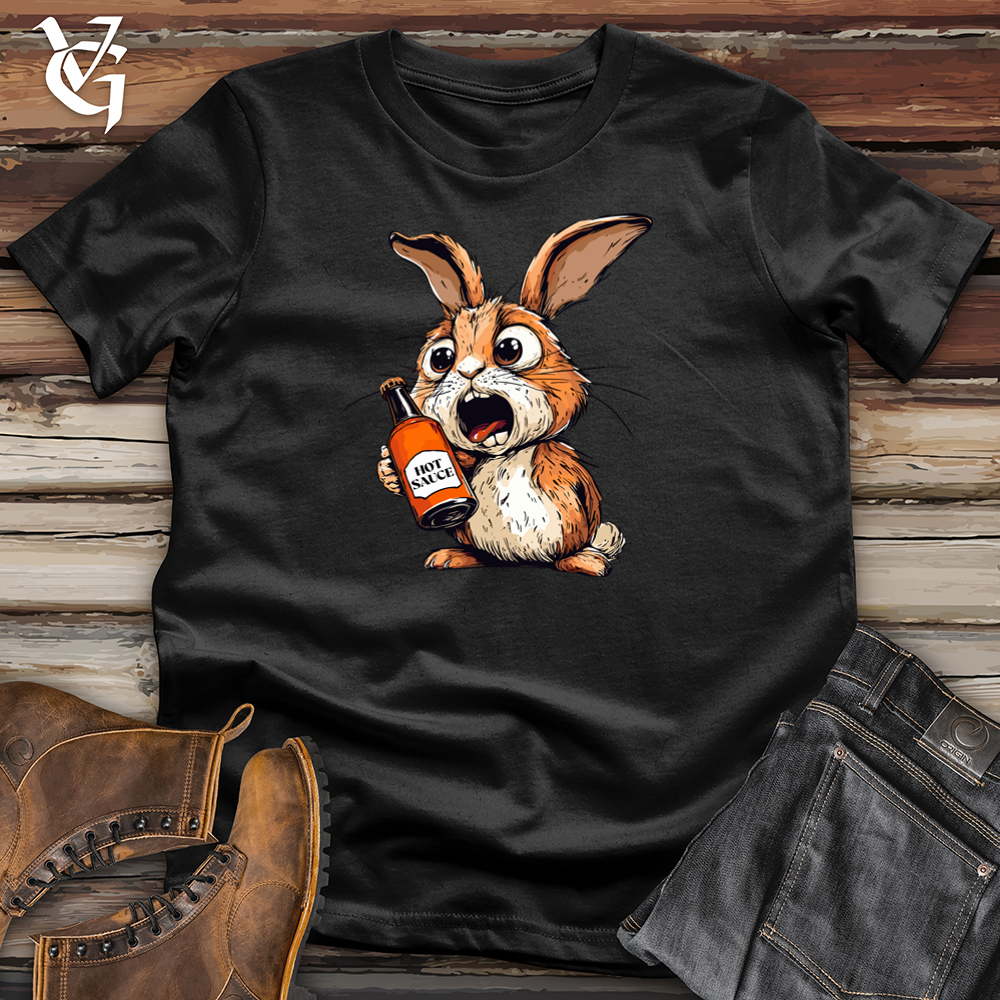 Viking Goods Hot Sauce Bunny Softstyle Tee Black / S