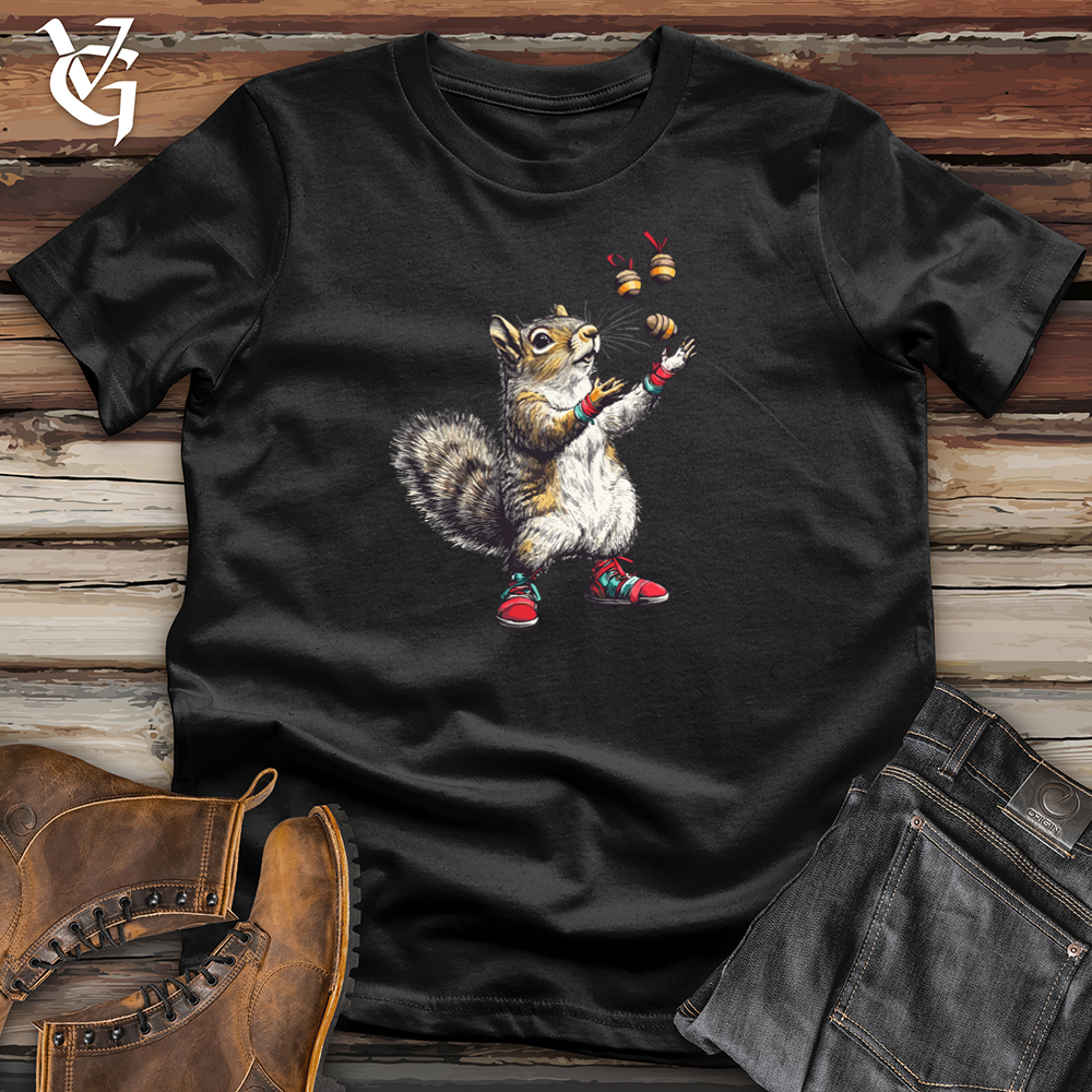 Viking Goods Juggling Squirrel  Softstyle Tee Black / S