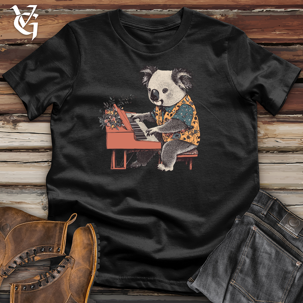 Viking Goods Koala Pianist Softstyle Tee Black / S