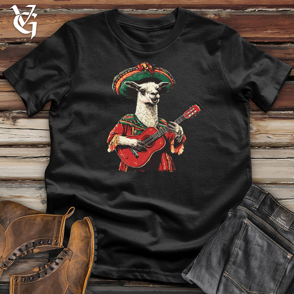 Viking Goods Llama Mariachi Softstyle Tee Black / S