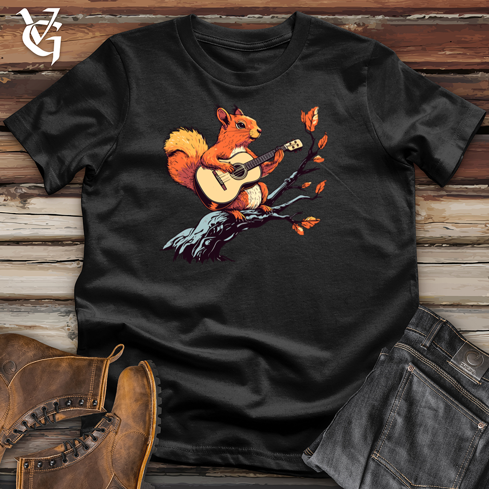 Viking Goods Musician Squirrel Softstyle Tee Black / S