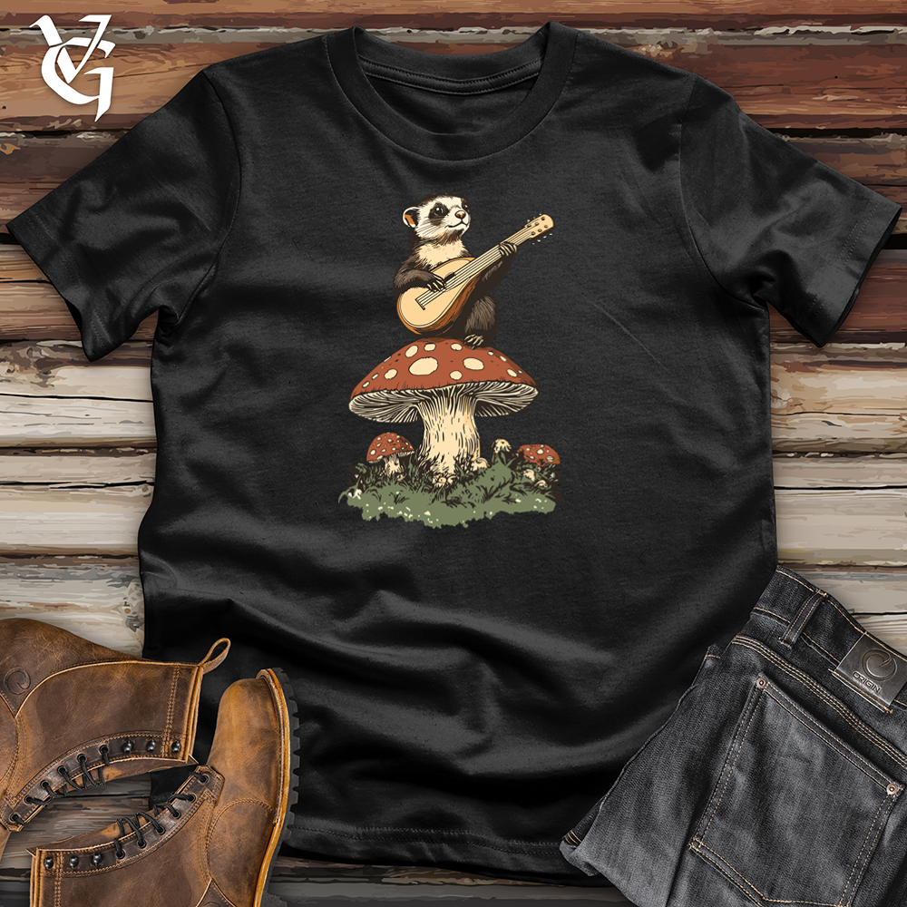 Viking Goods Otter Mushroom Lute Softstyle Tee Black / S