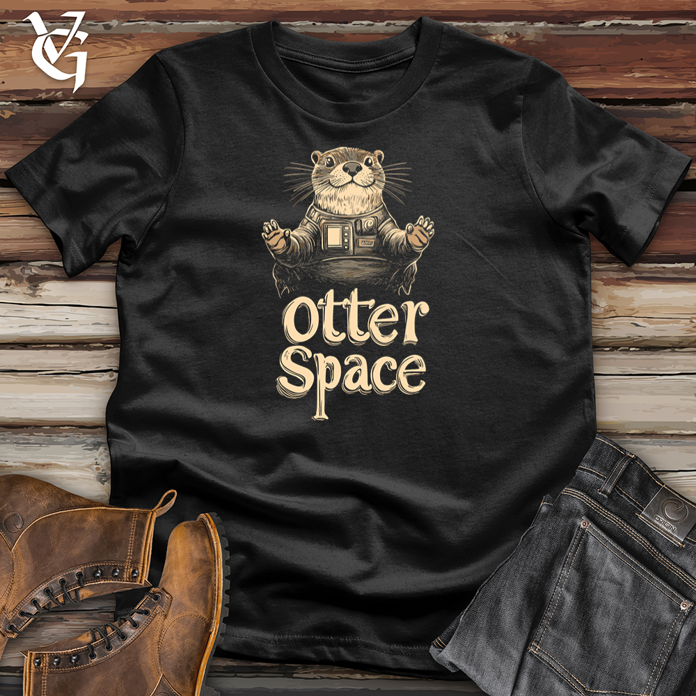 Viking Goods Otter Space Softstyle Tee Black / S