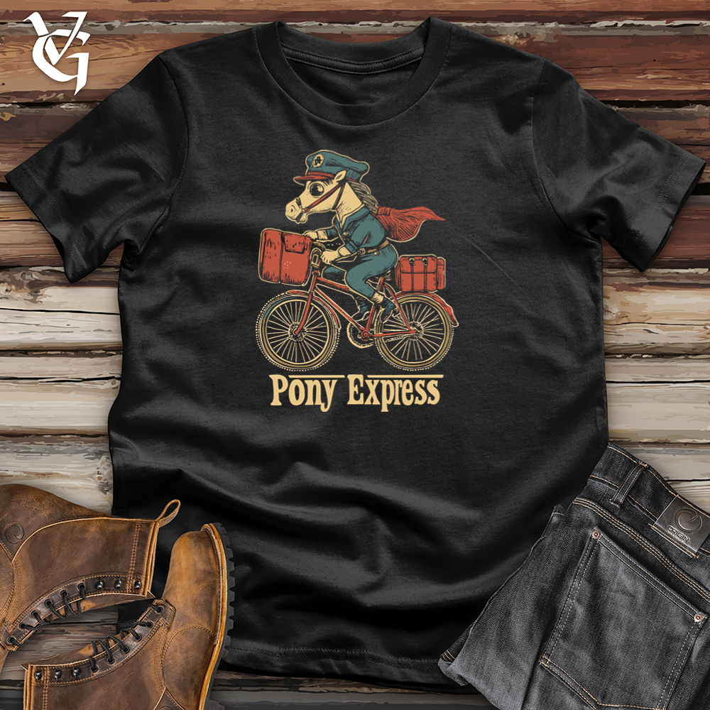 Viking Goods Pony Express Softstyle Tee Black / S