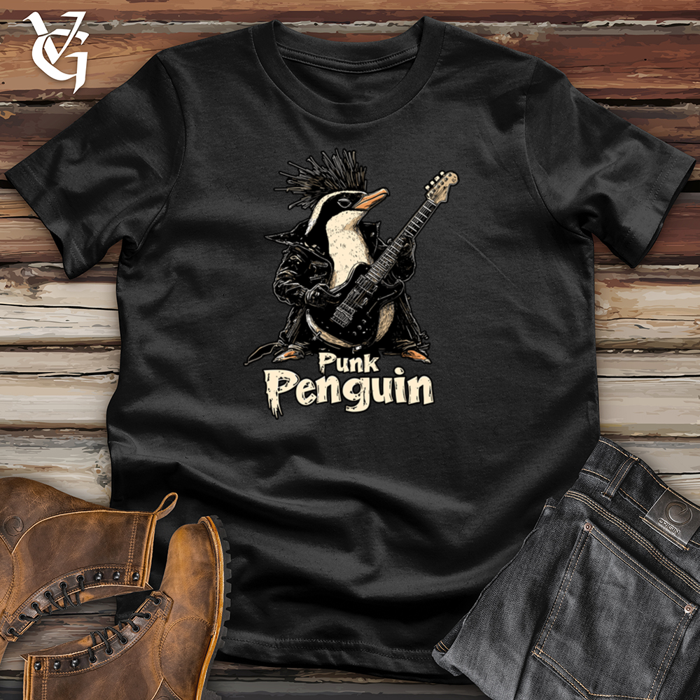 Viking Goods Punk Penguin Softstyle Tee Black / S