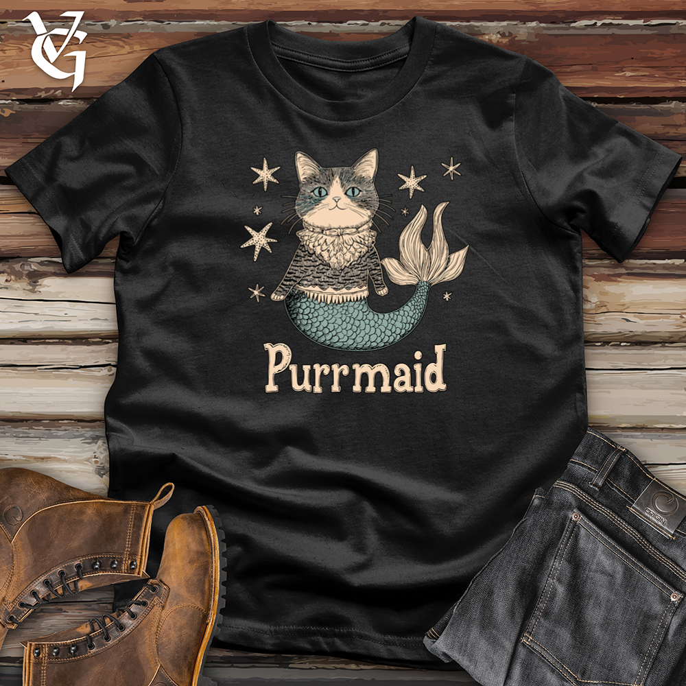 Viking Goods Purrmaid Softstyle Tee Black / S
