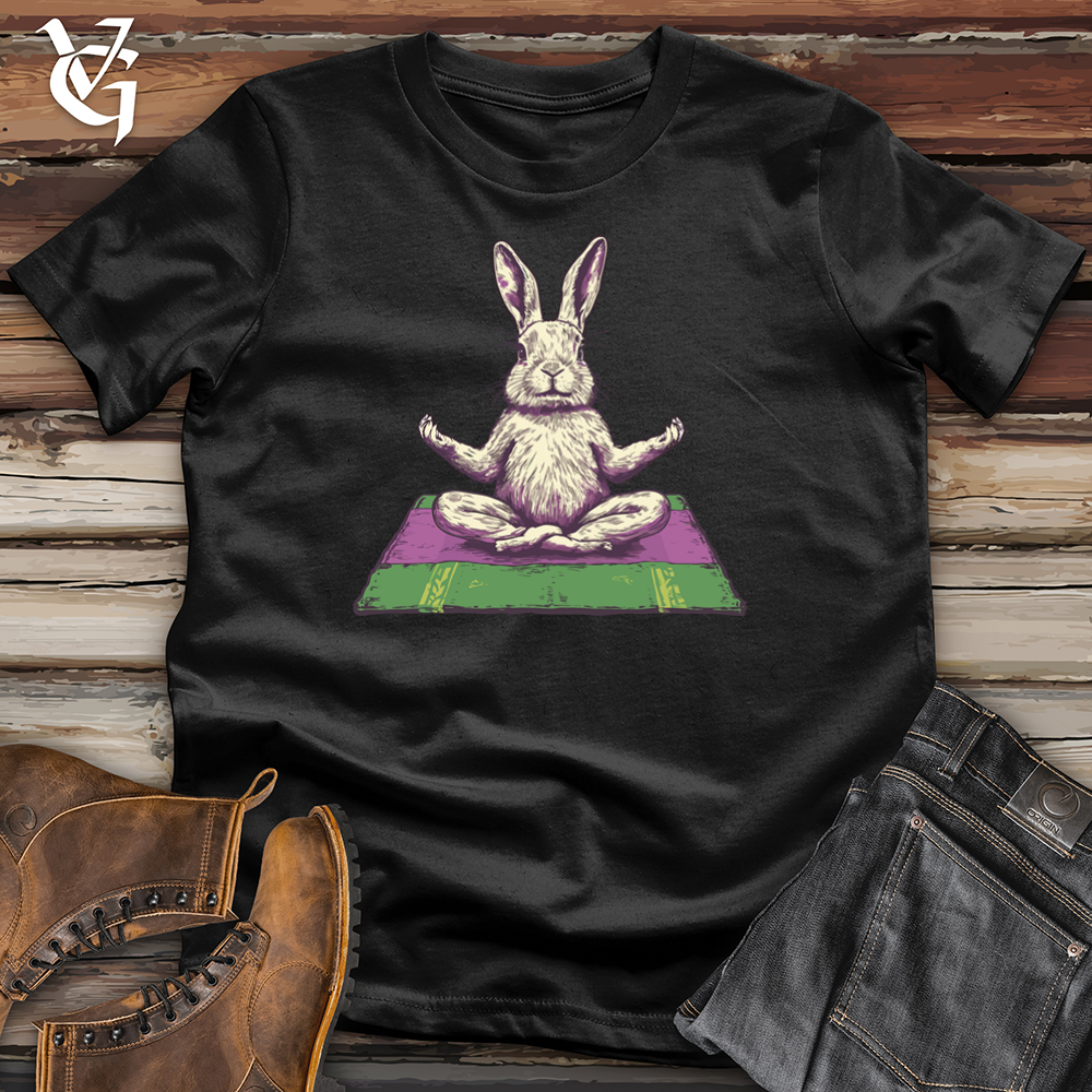 Viking Goods Rabbit Meditation Softstyle Tee Black / S