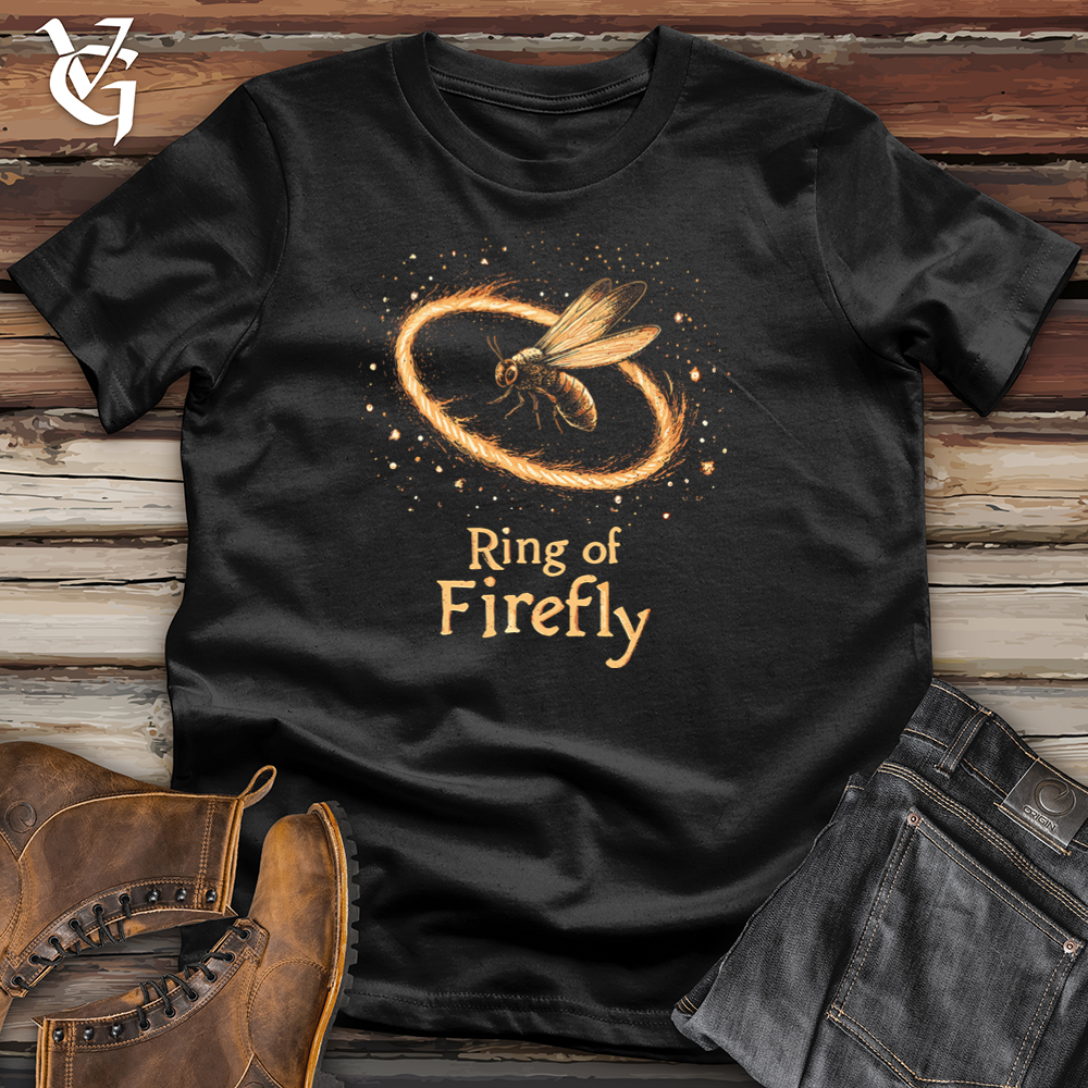 Viking Goods Ring Of Firefly Softstyle Tee Black / S