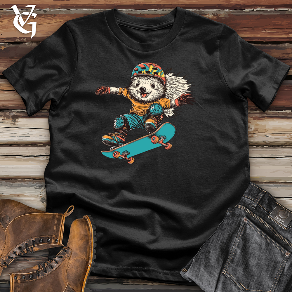 Viking Goods Skateboarding Raccoon Softstyle Tee Black / S