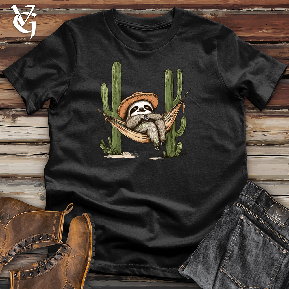 Viking Goods Sloth Siesta Softstyle Tee Black / S