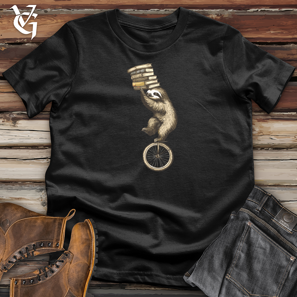 Viking Goods Sloth Unicycle Softstyle Tee Black / S