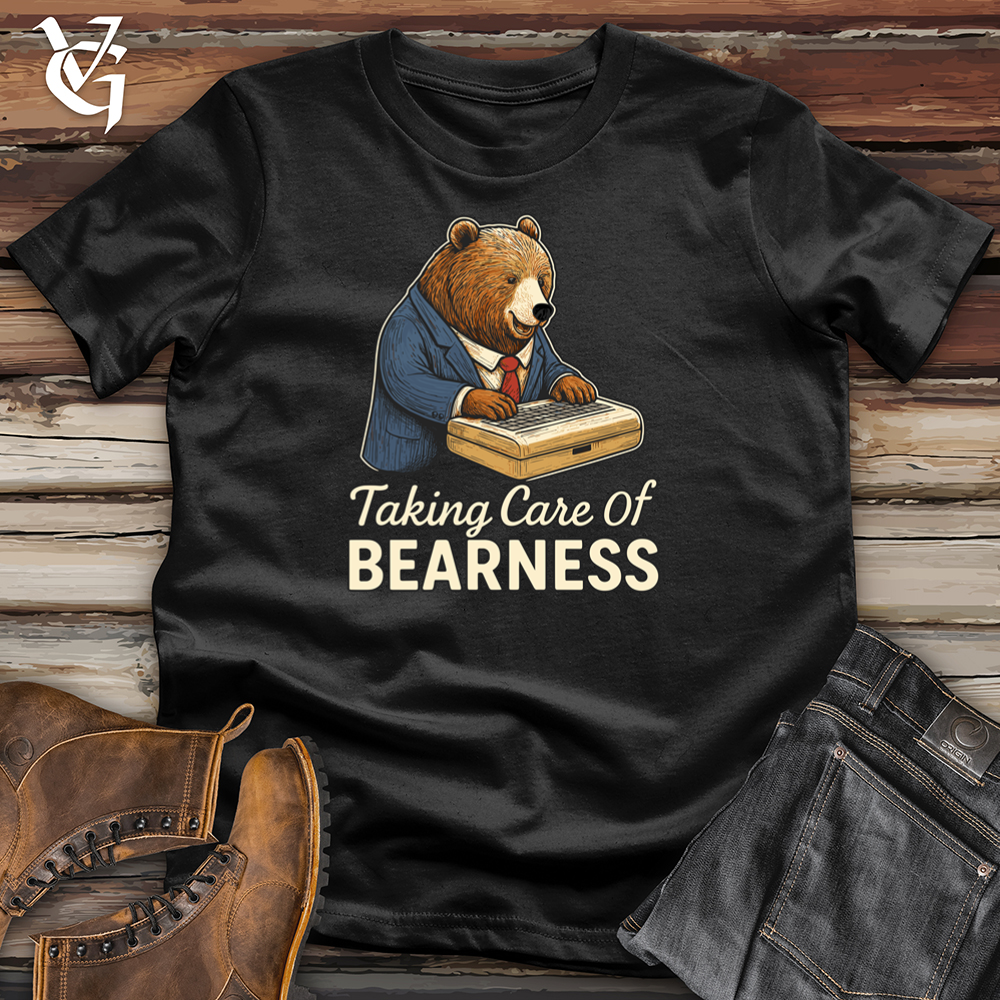 Viking Goods Taking Care Of Bearness Softstyle Tee Black / S