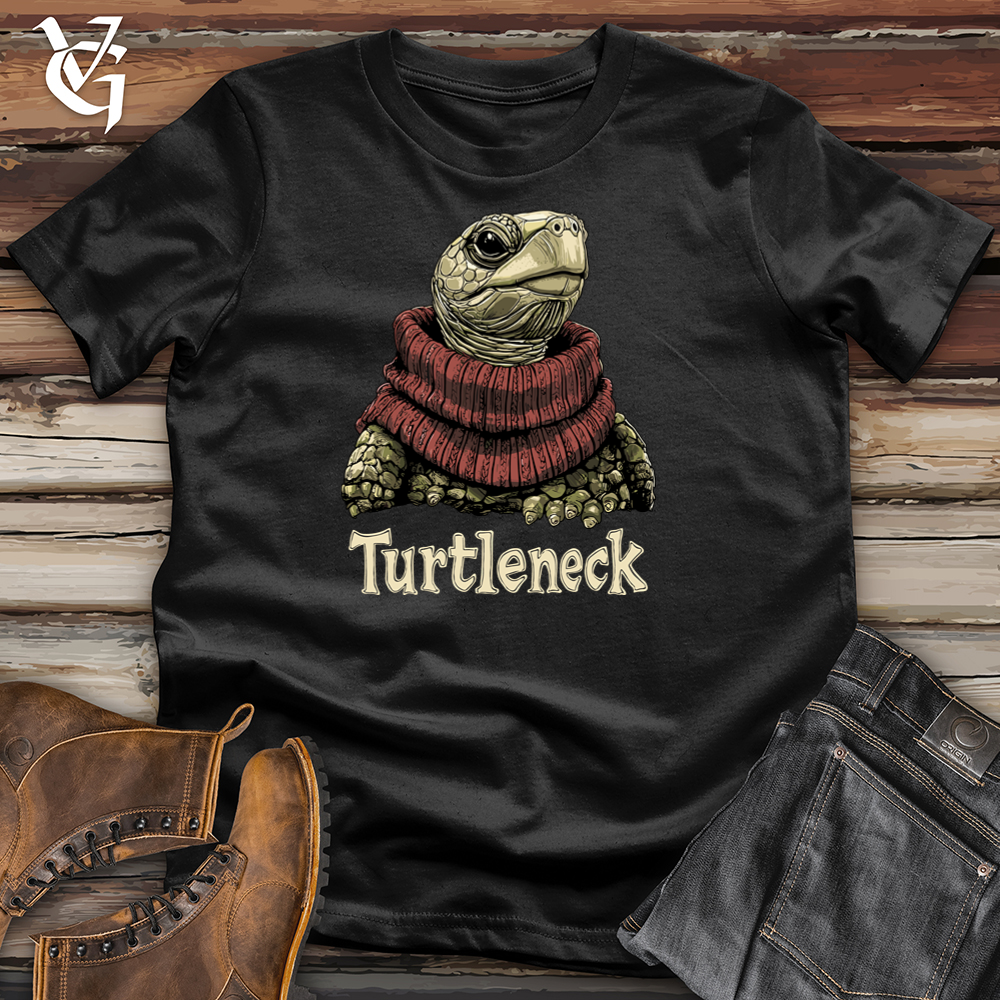 Viking Goods Turtleneck Softstyle Tee Black / S