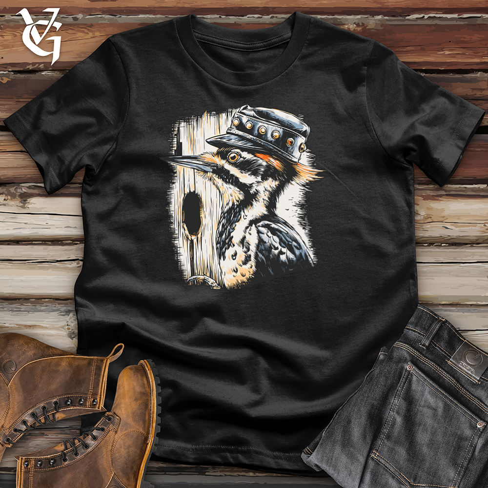 Viking Goods Woodpecker Wonder Softstyle Tee Black / S