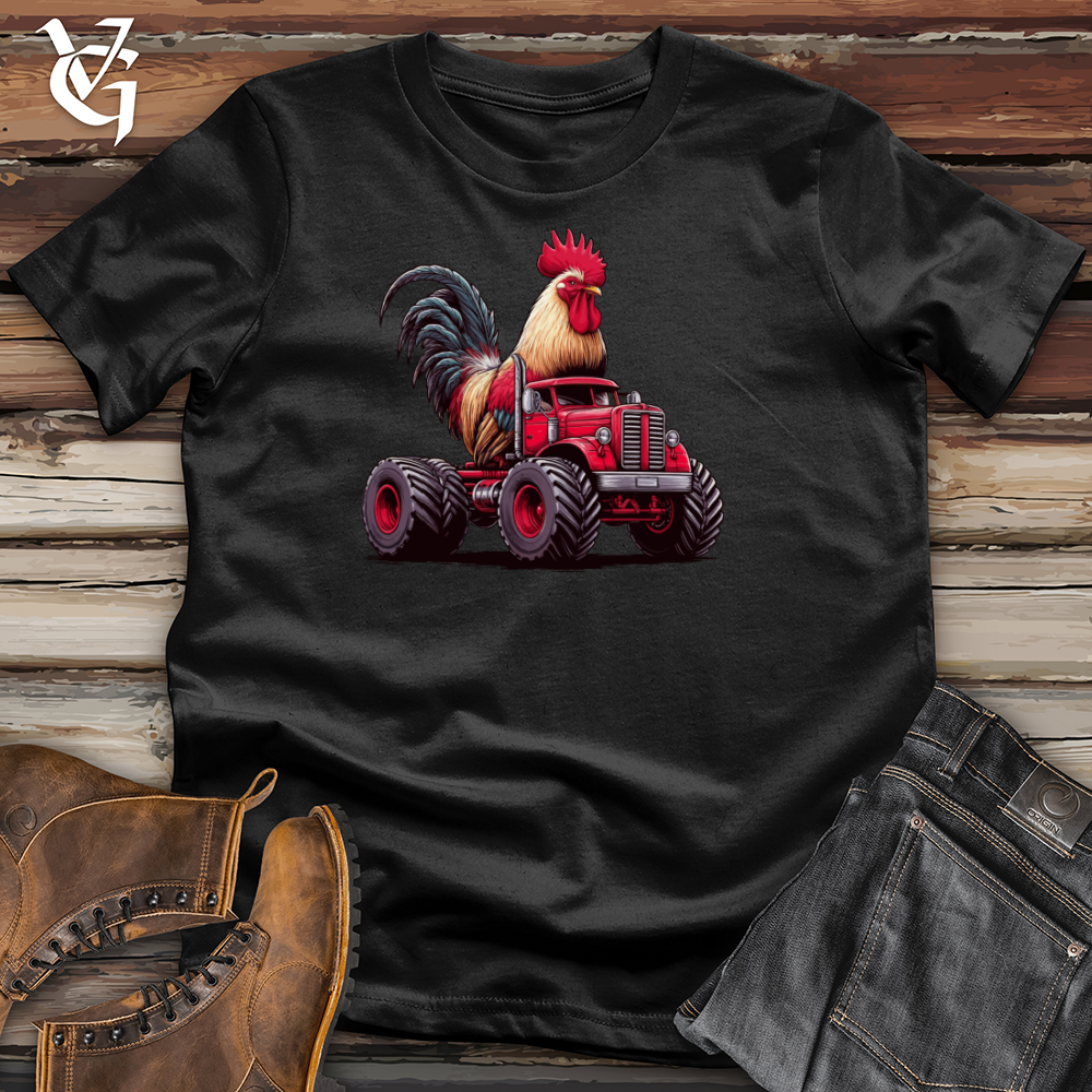 Viking Goods Chicken Monster Truck Softstyle Tee Black / XS
