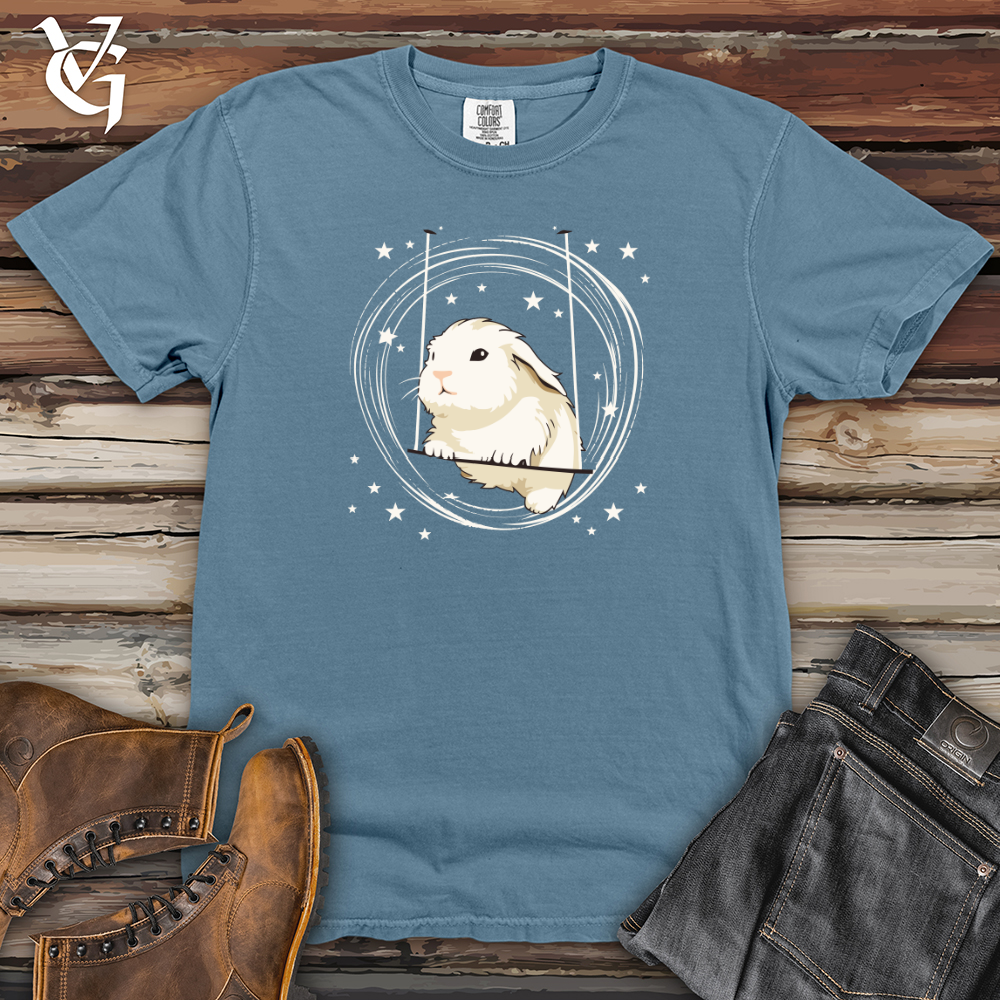 Viking Goods Bunny Stardust Swing Heavy Cotton Comfort Colors Tee Blue Jean / L