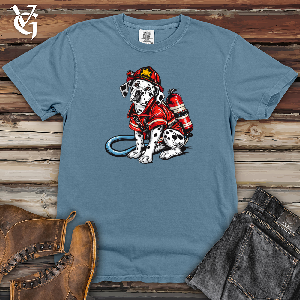 Viking Goods Dalmatian Firefighter Hero Heavy Cotton Comfort Colors Tee Blue Jean / L