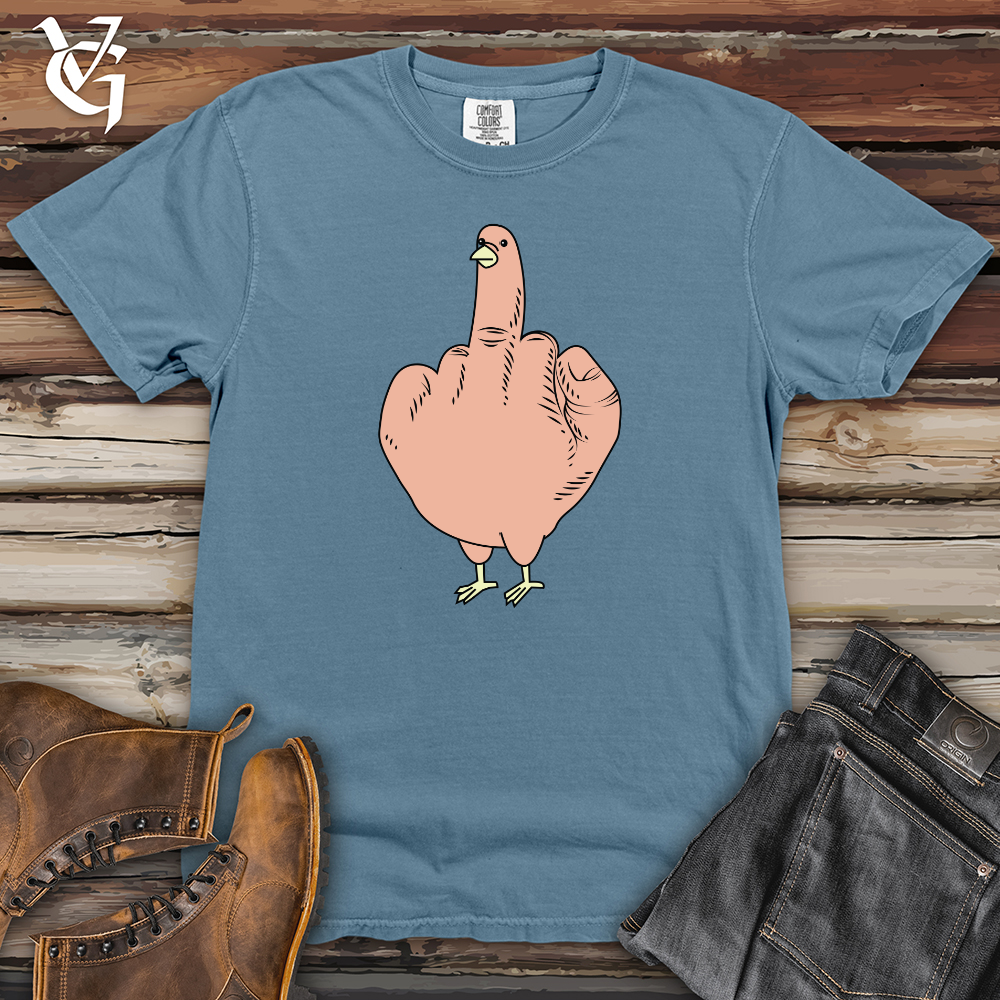 Viking Goods Finger Hen Heavy Cotton Comfort Colors Tee Blue Jean / L