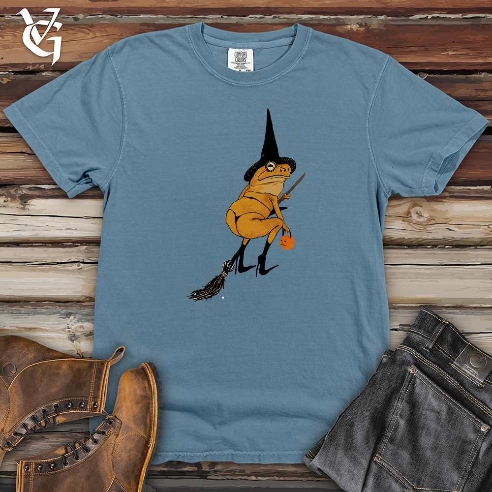 Viking Goods Frog Witch Heavy Cotton Comfort Colors Tee Blue Jean / L