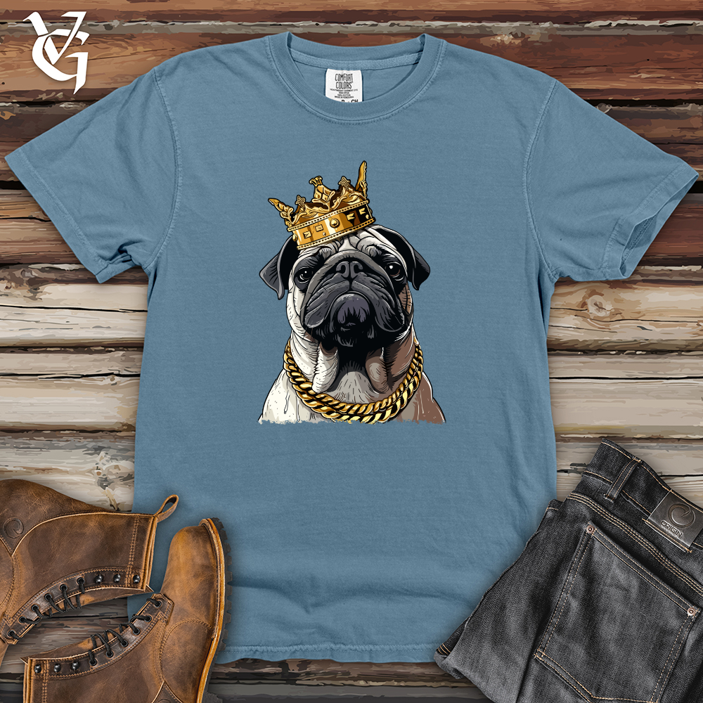 Viking Goods Gangster Pug Heavy Cotton Comfort Colors Tee Blue Jean / L
