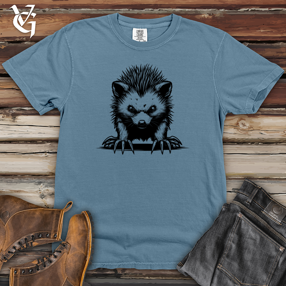 Viking Goods Hedgehog Fierce Gaze Heavy Cotton Comfort Colors Tee Blue Jean / L