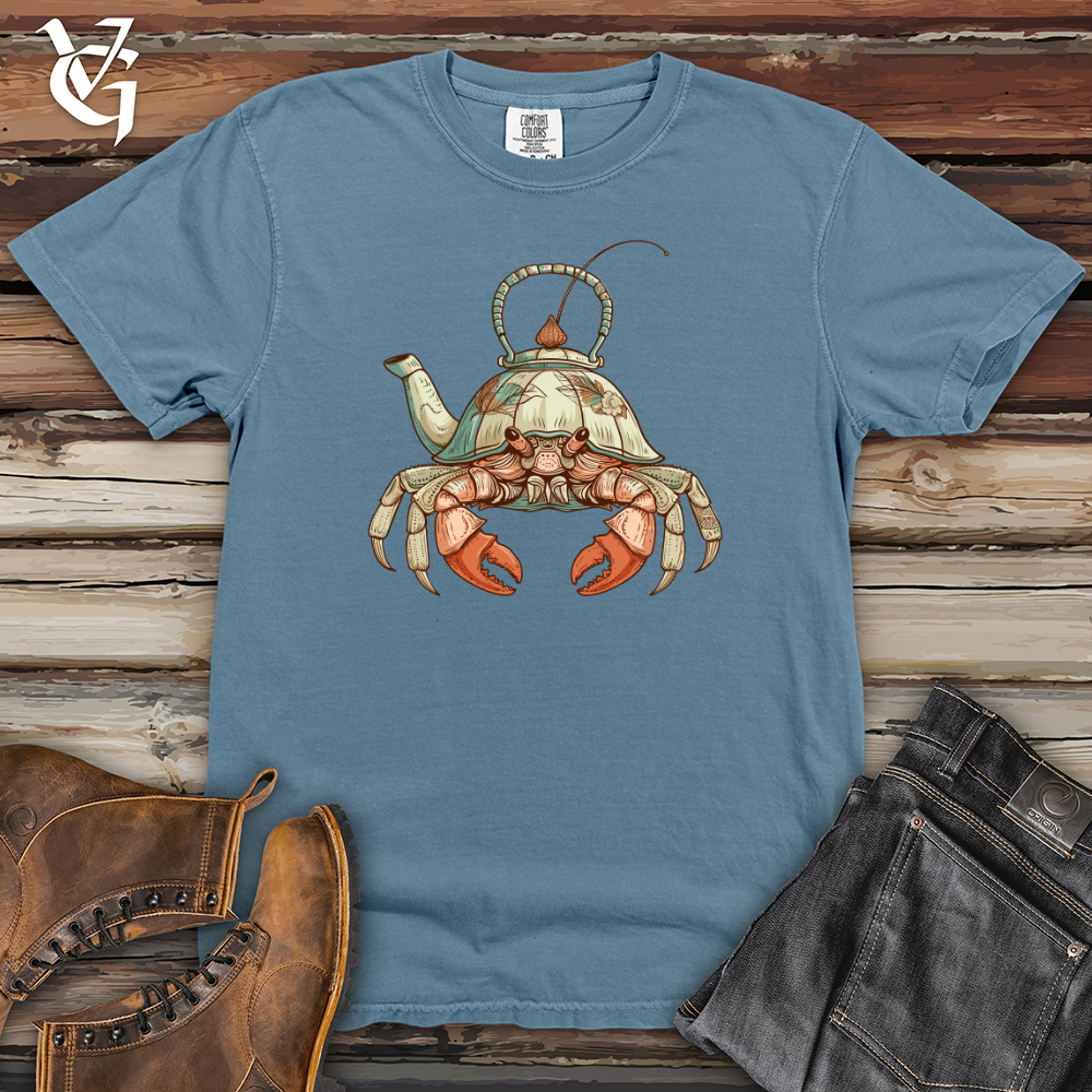 Viking Goods Hermit Crab Teapot Heavy Cotton Comfort Colors Tee Blue Jean / L