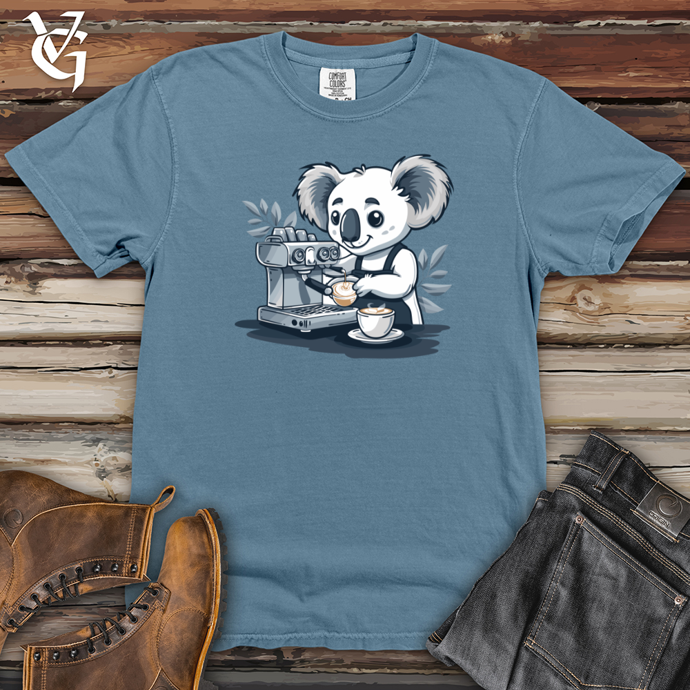 Viking Goods Koala Barista Blend Heavy Cotton Comfort Colors Tee Blue Jean / L