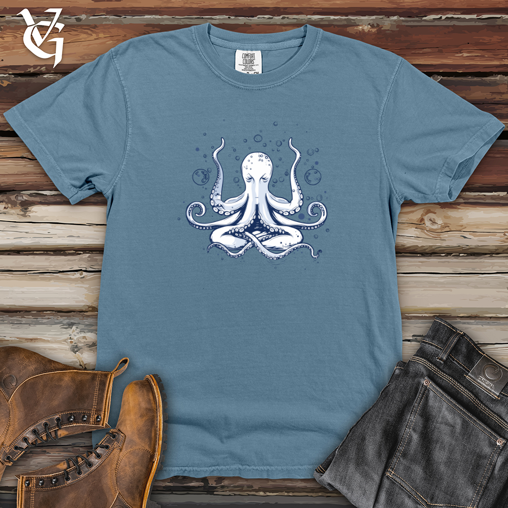 Viking Goods Octopus Bubble Meditation Heavy Cotton Comfort Colors Tee Blue Jean / L